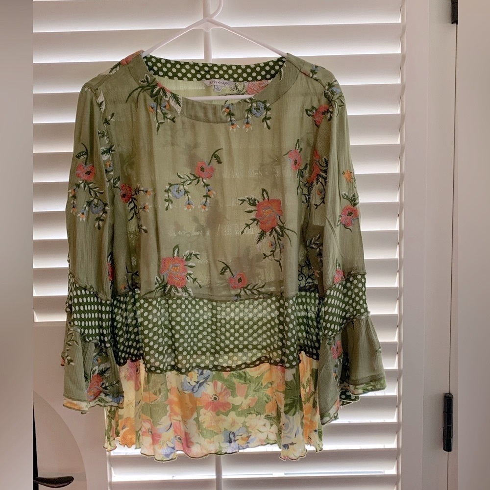 John Mark tiered tunic, Large